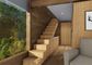Taupe Ash Wood Rumah 70 Tahun Prefab Dengan Rumah Modular Yang Tahan Hujan