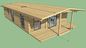 Rumah Kontainer Paket Keras Keras Datar, Struktur Baja Rumah Pracetak Biaya Rendah