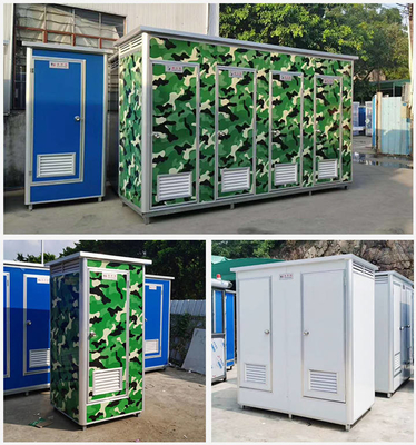 Toilet Multiplayer Mobile Outdoor Prefabricated Dengan Listrik Dan Pipa Air Dan Isolasi