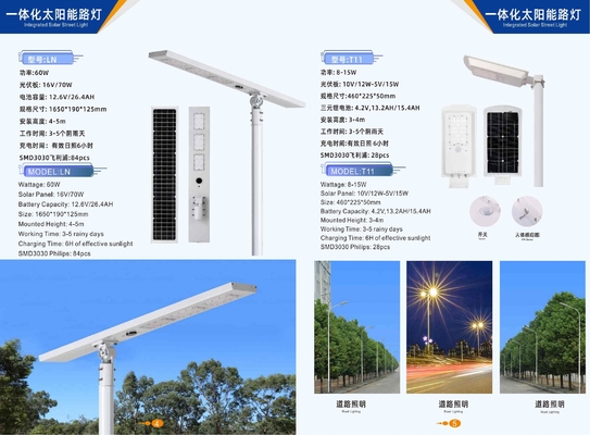 Pencahayaan luar surya led tiang lampu jalan Lampu surya Lampu luar surya dan angin pelengkap
